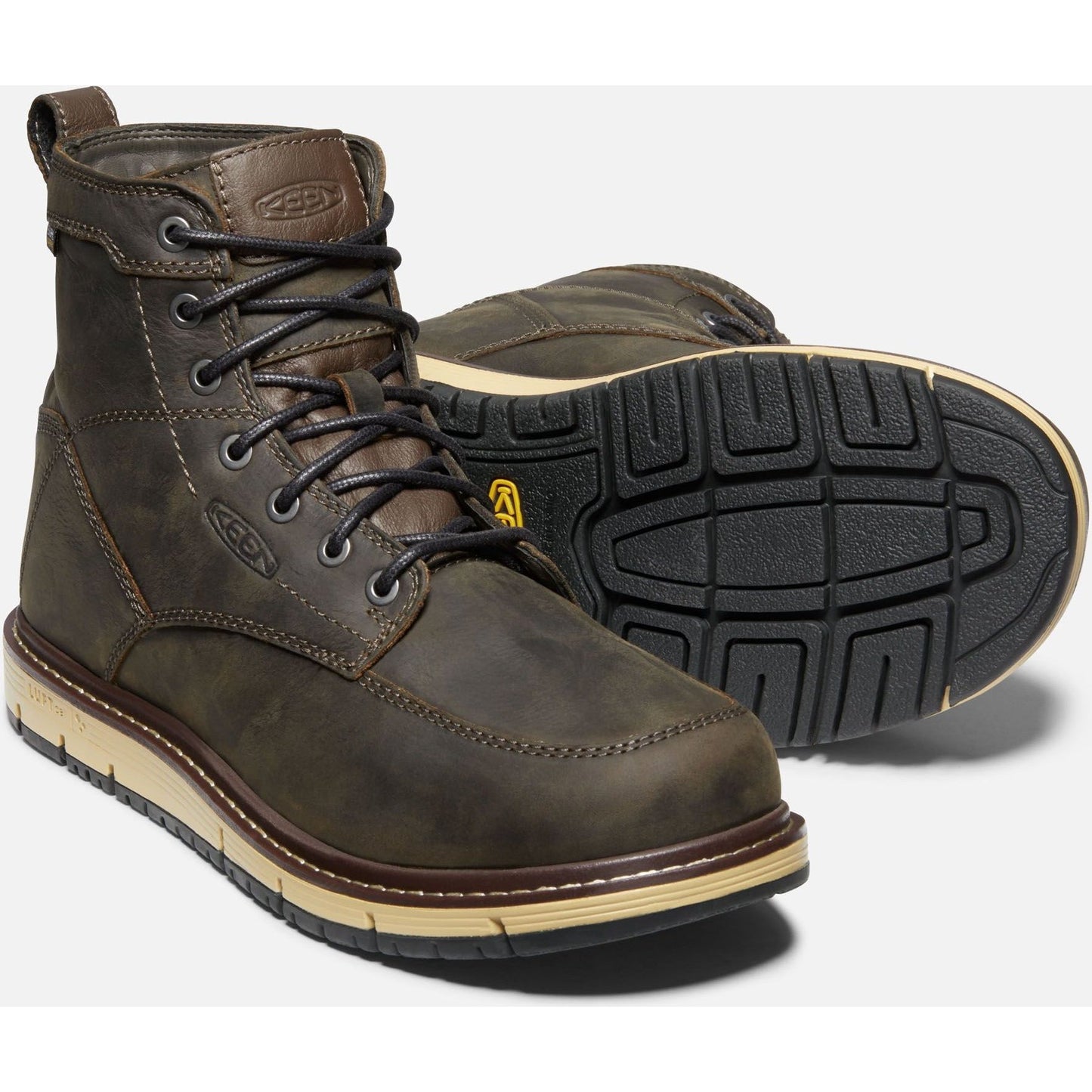 Keen Utility Men's San Jose 6" Soft Toe Waterproof Work Boot - Brown - 1023203 - Overlook Boots