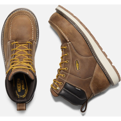 Keen Utility Men's Cincinnati 6" Carbon-Fibre Toe Wedge Waterproof Work Boot 1023222 - Overlook Boots