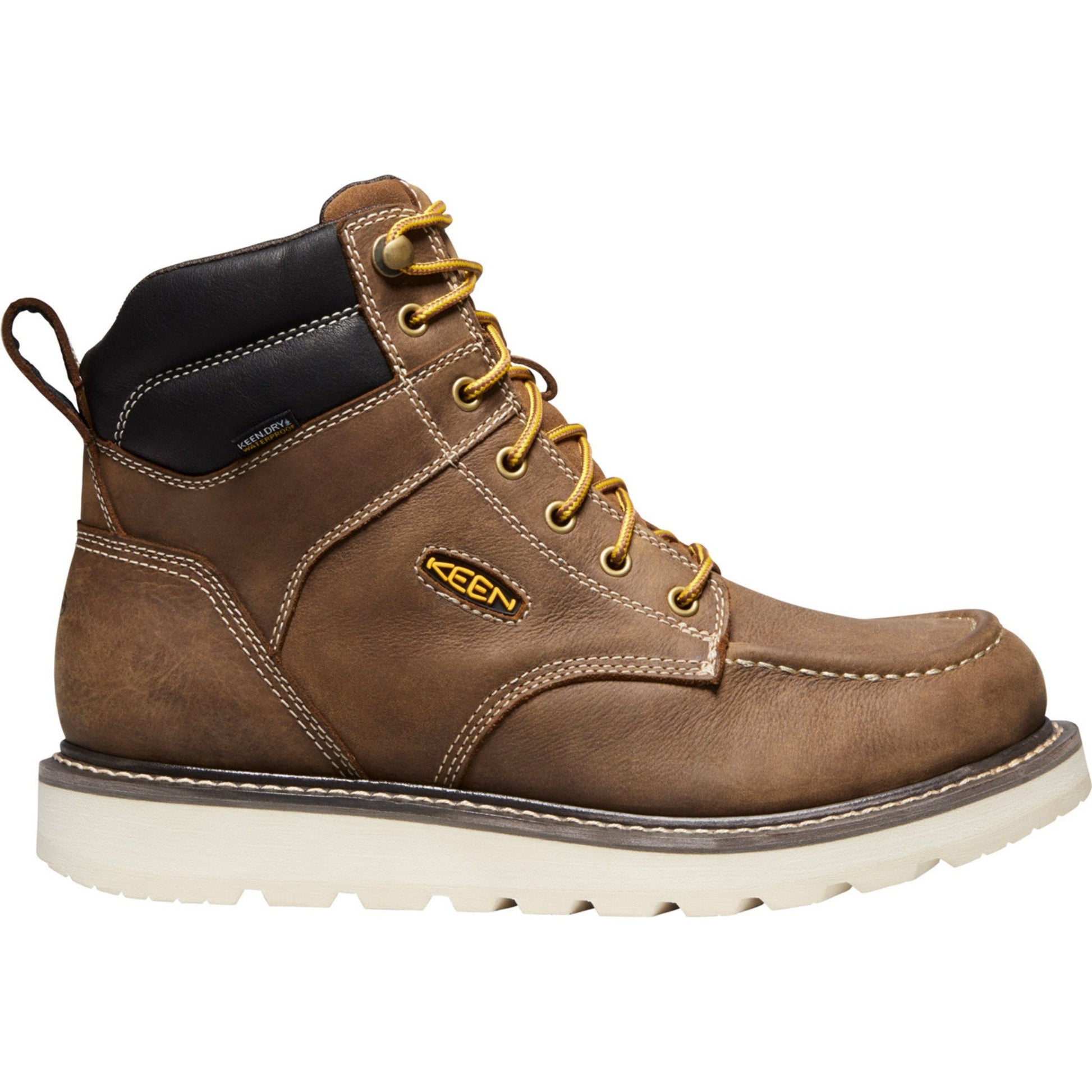 KEEN Utility Men's Cincinnati 6" Soft Toe Waterproof Wedge Work Boot - 1023223 - Overlook Boots