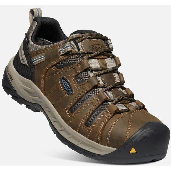Keen Utility Men's Flint II Steel Toe Waterproof Work Shoe - Brown - 1023236 - Overlook Boots