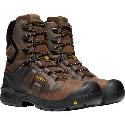 Keen Utility Men's Dover 8" Carbon-Fiber Toe USA Built Waterproof Work Boot - 1024186 7 / Medium / Brown - Overlook Boots