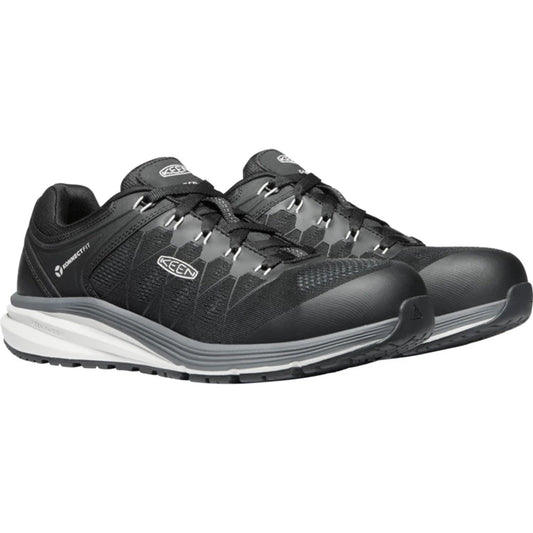 KEEN Utility Men's Vista Energy Electrostatic Dissipative Carbon-Fiber Toe Work Shoe 1024604 7 / Medium / Vapor/Black - Overlook Boots