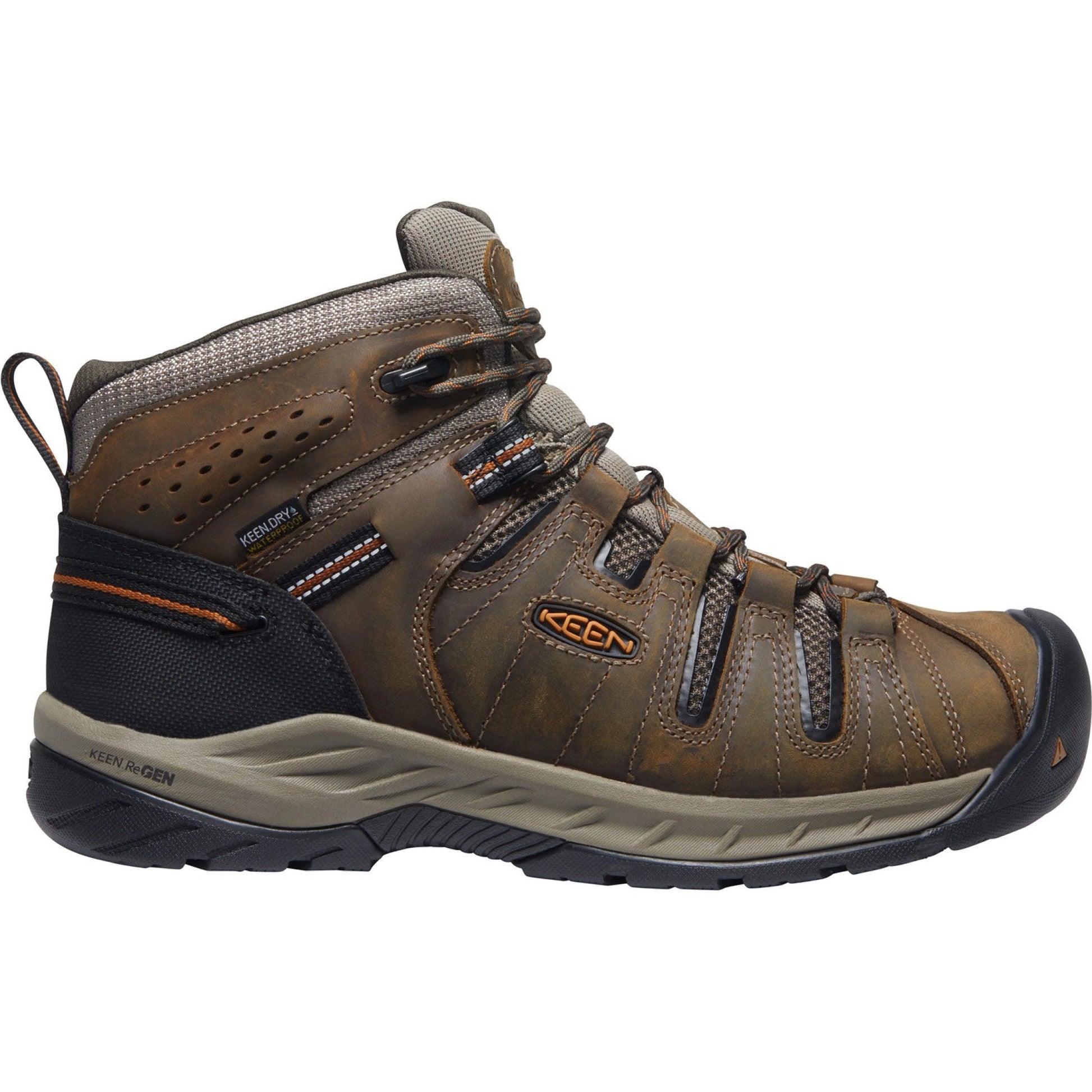 Keen Utility Men's Flint II Mid Soft Toe Waterproof Work Boot- Olive - 1025613 - Overlook Boots
