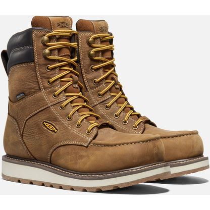 Keen Utility Men's Cincinnati 8" Carbon-Fiber Toe Waterproof Work Boot- 1025694 7 / Medium / Brown - Overlook Boots