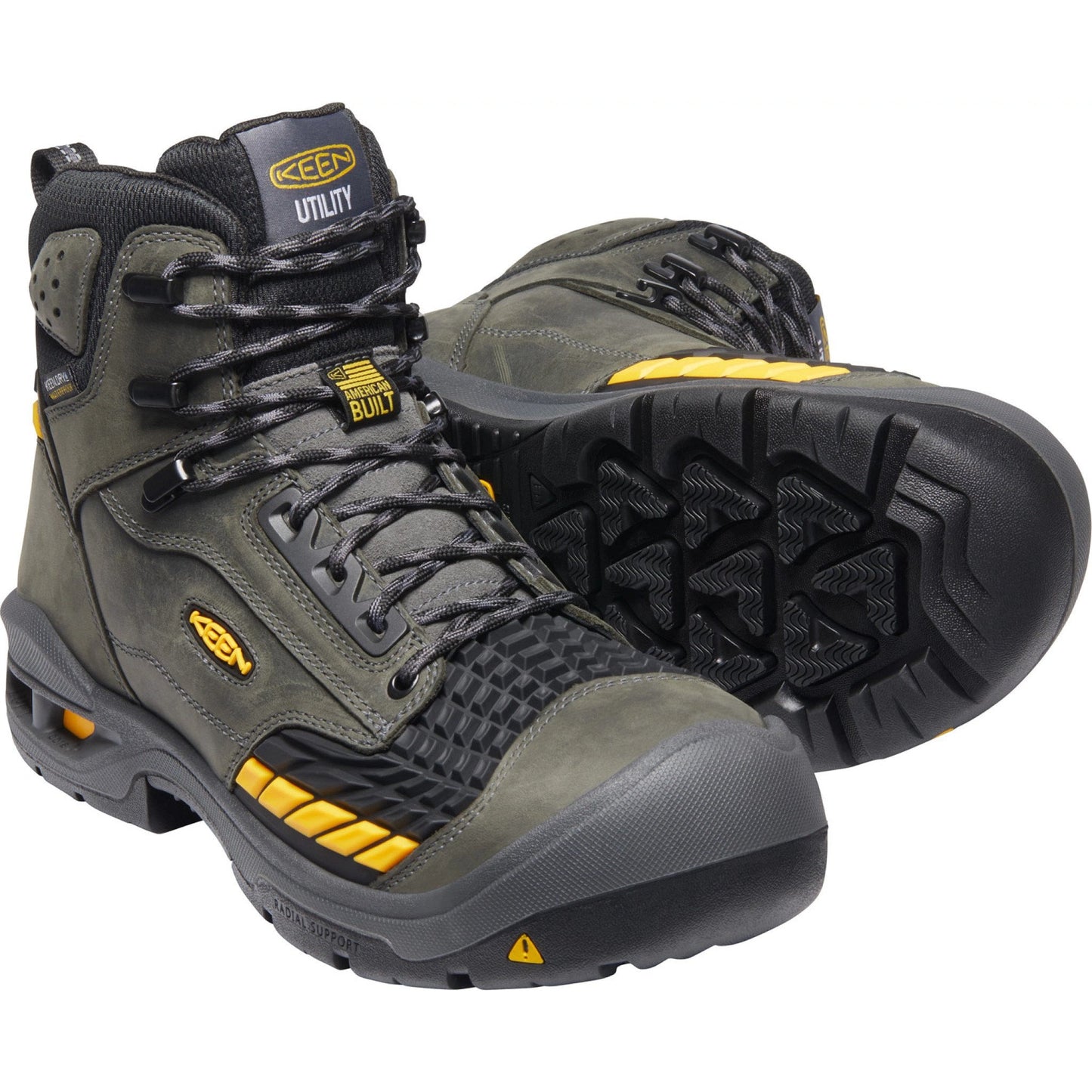 Keen Utility Men's Troy 6" Carbon-Fiber Toe Waterproof Work Boot - 1025697 - Overlook Boots