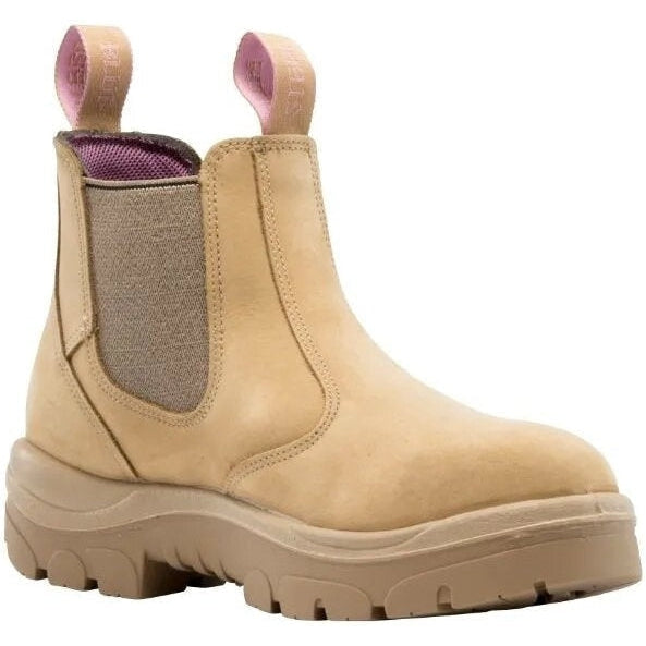 Steel Blue Women's Hobart Ladies 6" Waterproof Steel Toe Romeo Work Boot - Sand - 812891 4 / Wide / Sand - Overlook Boots