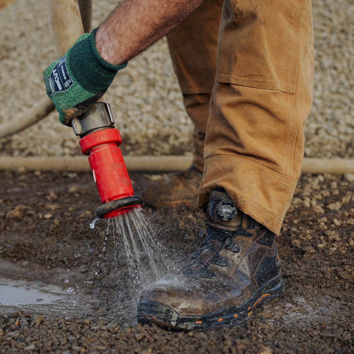 Danner Men's Vicious BOA 4.5" Composite Toe Waterproof Work Boot - Brown - 13800 - Overlook Boots