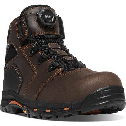 Danner Men's Vicious BOA 4.5" Composite Toe Waterproof Work Boot - Brown - 13800 7 / Medium / Brown - Overlook Boots