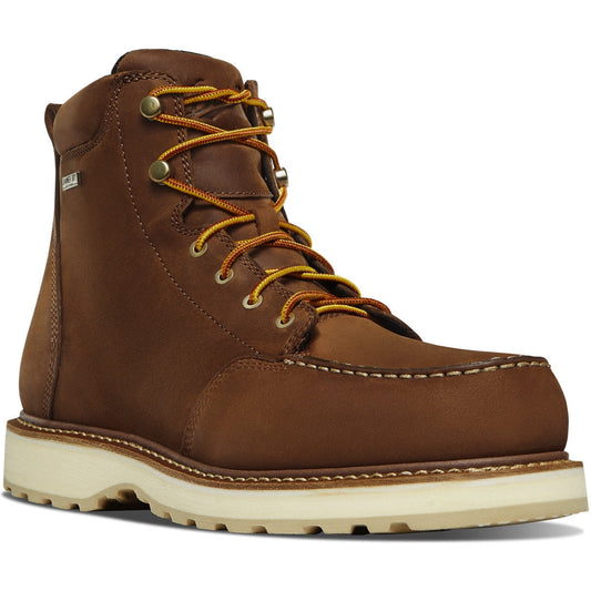 Danner Men's Cedar River 6" Waterproof Alumi Moc Toe Work Boot - Brown - 14301 7 / Medium / Brown - Overlook Boots