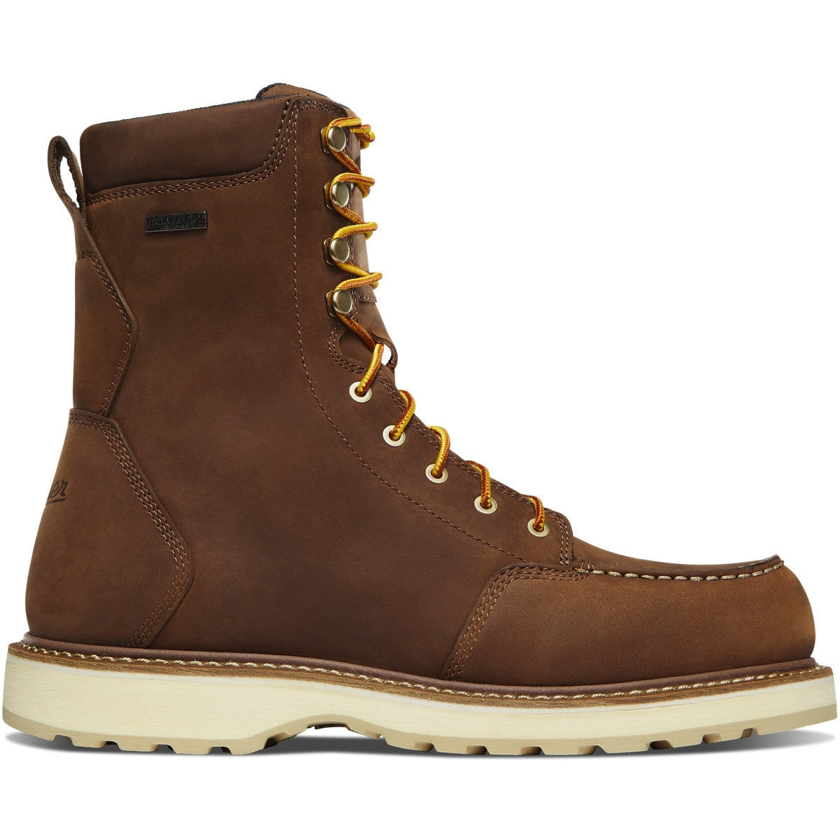 Danner Men's Cedar River 8" Waterproof Alumi Moc Toe Work Boot -Brown- 14303 7 / Medium / Brown - Overlook Boots