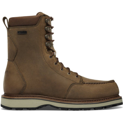Danner Men's Cedar River 8" Moc Toe Waterproof Hunt Work Boot -Brown- 14304 7 / Medium / Brown - Overlook Boots
