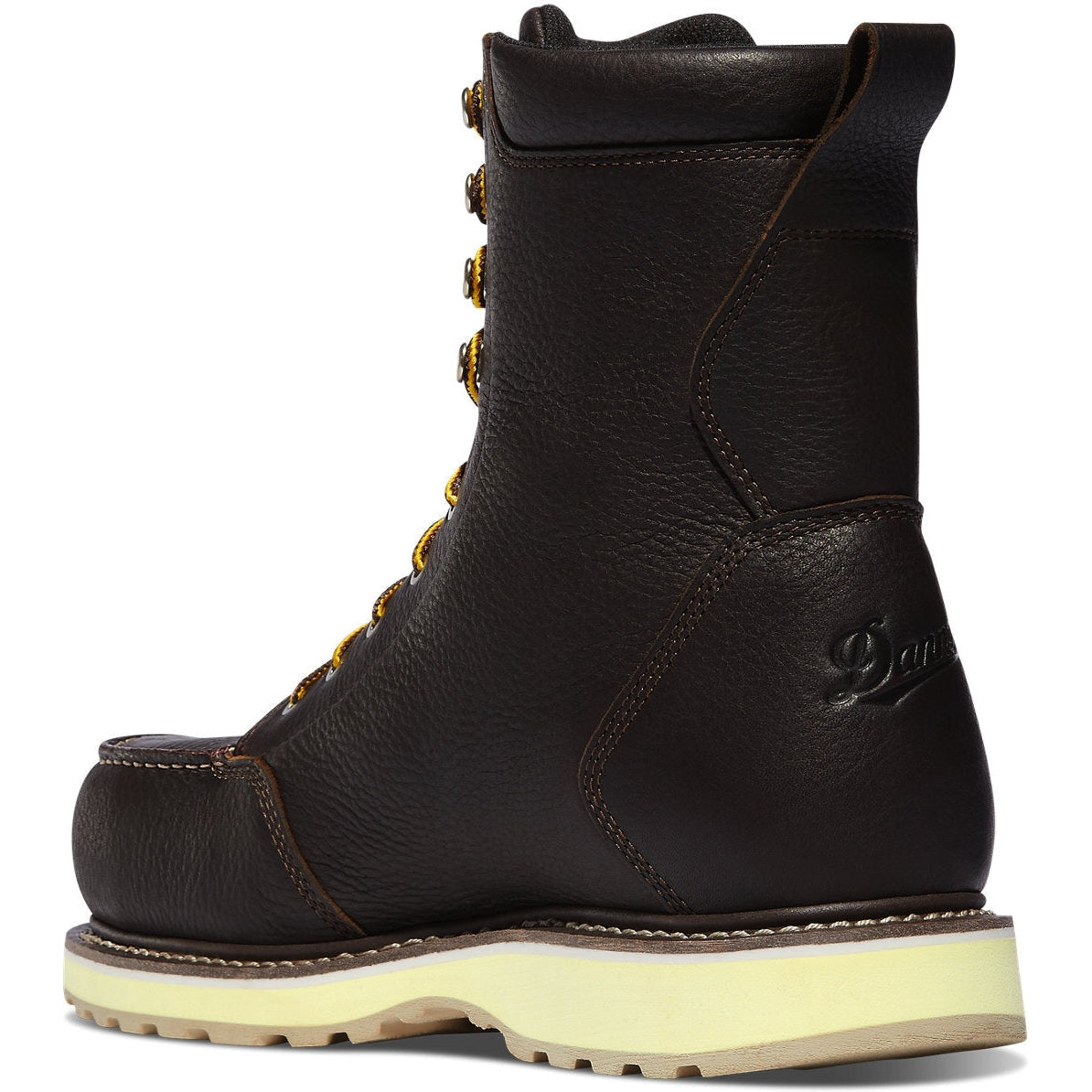 Danner Men's Cedar River 8" Plain Toe Waterproof Slip Resistant Work Boot -Brown- 14305 - Overlook Boots