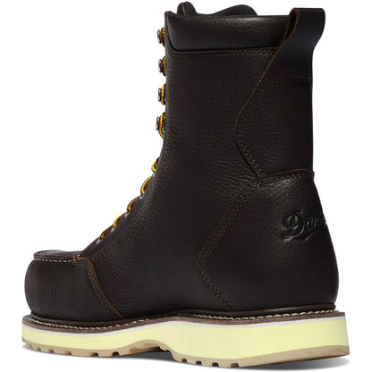Danner Men's Cedar River 8" Plain Toe Waterproof Slip Resistant Work Boot -Brown- 14305 - Overlook Boots