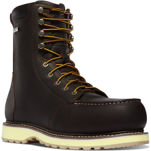 Danner Men's Cedar River 8" Alloy Toe Waterproof Slip Resistant Work Boot -Brown- 14306 7 / Medium / Brown - Overlook Boots