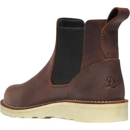 Danner Bull Run Chelsea 6 Inch Work Boots - Men's Soft Toe Wedge - 15481  - Overlook Boots