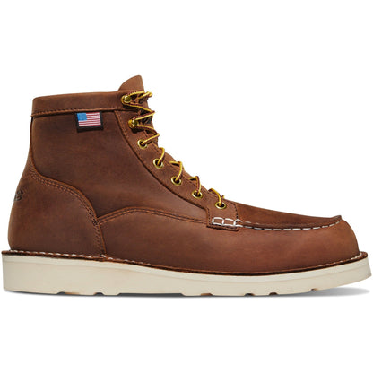 Danner Men's Bull Run 6" Moc Toe USA Made Wedge Work Boot - Tobacco - 15573  - Overlook Boots