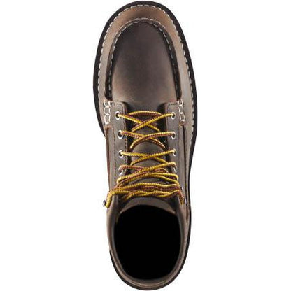 Danner Women's Bull Run 6" Steel Toe Moc Toe Wedge Work Boot - Brown - 15576 - Overlook Boots