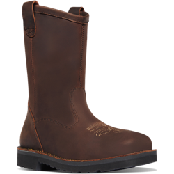 Danner Men's Bull Run 11" Square Toe Wellington Work Boot Brown 15582 8 / Medium / Brown - Overlook Boots