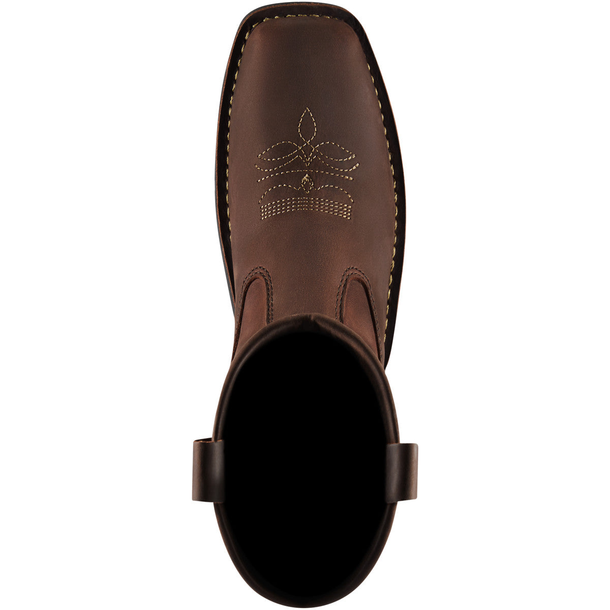 Danner Men's Bull Run 11" Square Toe Wellington Work Boot Brown 15582  - Overlook Boots