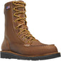 Danner Men's Bull Run 8" Moc Toe USA Made Black Wedge Work Boot- 15584 7 / Medium / Tobacco - Overlook Boots
