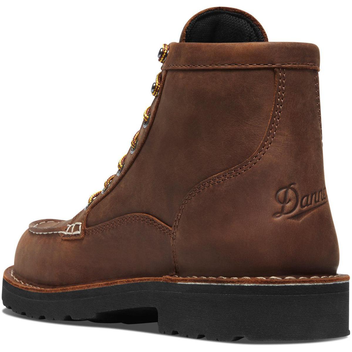 Danner Men's Bull Run GORE-TEX® 6" Plain Toe Waterproof Work Boot - Tobacco - 15592 - Overlook Boots