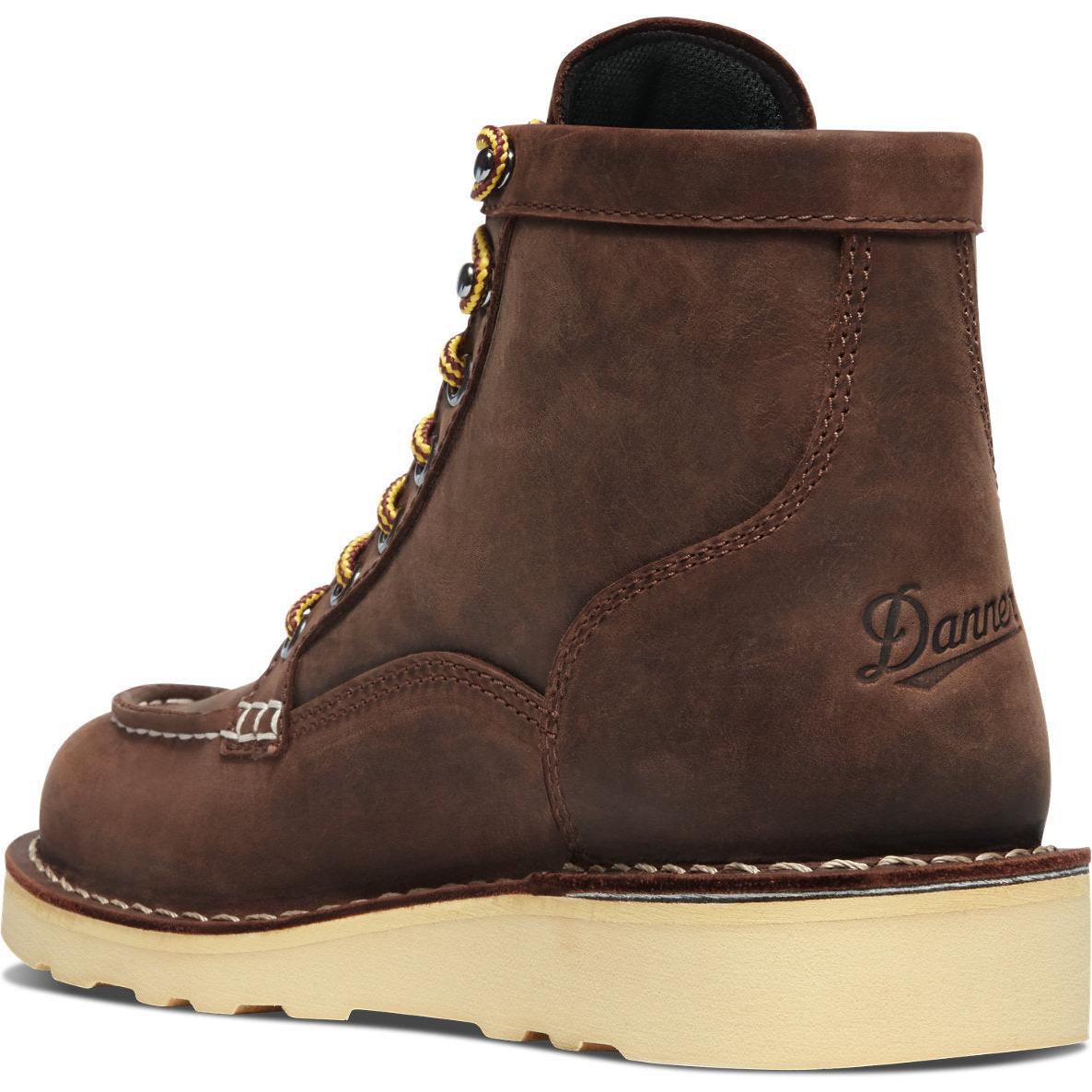 Danner Women's Bull Run GORE-TEX® 6" Plain Toe Waterproof Work Boot - Brown - 15594 - Overlook Boots