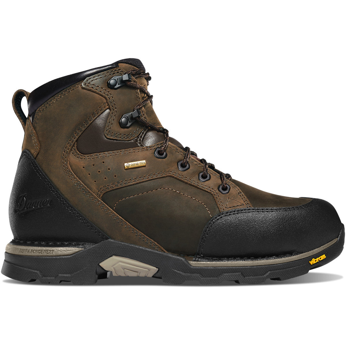Danner Men's Crucial 6" Composite Toe Waterproof Work Boot - Brown - 15861 - Overlook Boots