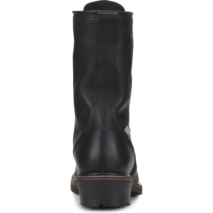 Carolina Men's Linesman 10" Steel Safety Toe USA Made Work Boot - Black - 1905  - Overlook Boots
