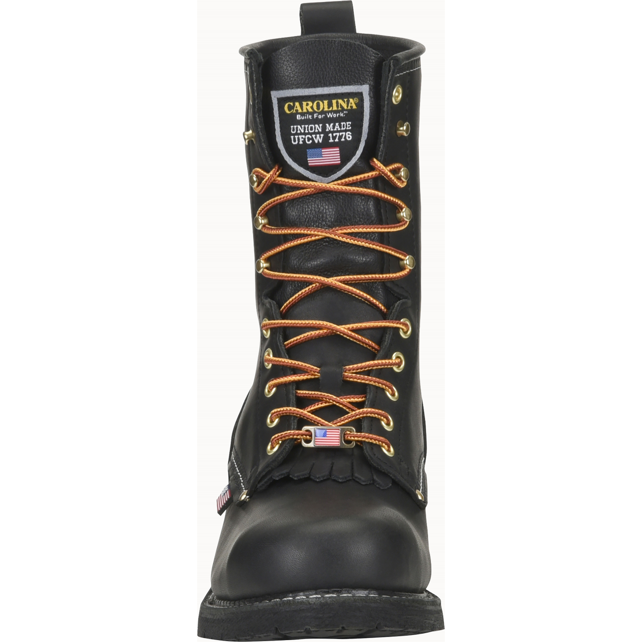 Carolina Men's Maple 9" Domestic Steel Toe Logger Slip Resistant Work Boot -Black- 1922 - Overlook Boots