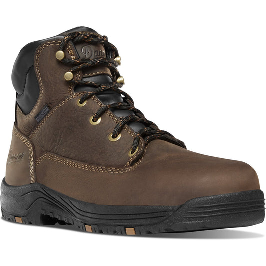 Danner Women's Caliper 5" Aluminum Toe Waterproof Work Boot - Brown - 19455 5 / Medium / Brown - Overlook Boots