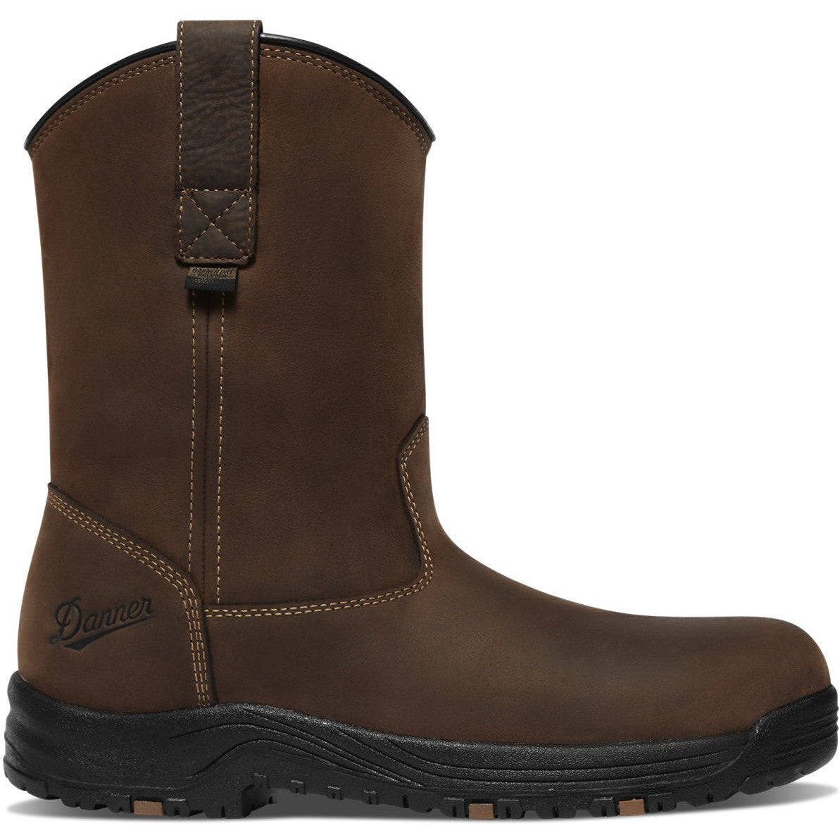 Danner Men's Caliper 10" Plain Toe Waterproof Wellington Work Boot -Brown- 19490 7 / Medium / Brown - Overlook Boots