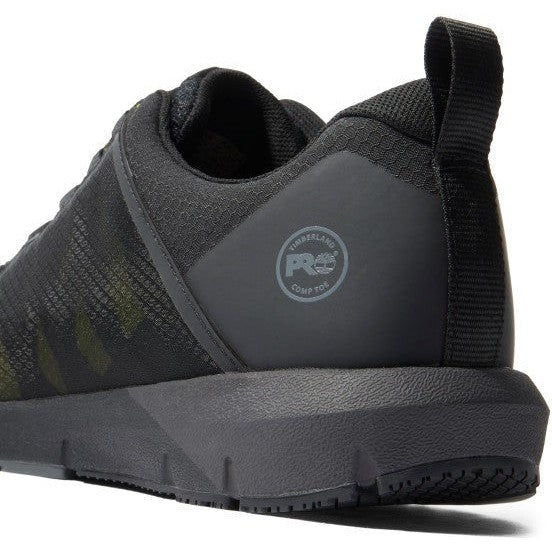 Timberland Pro Men's Radius Composite Toe Work Sneaker Shoe- Black- TB1A27X5001 - Overlook Boots