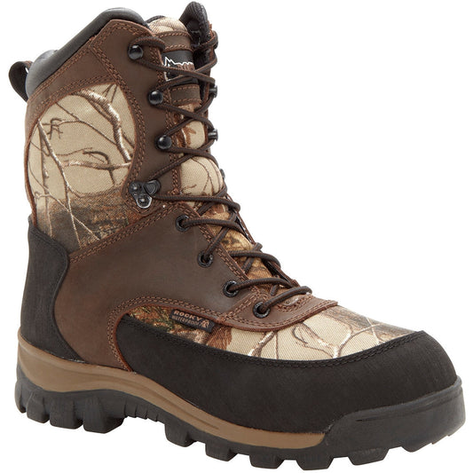 Rocky Men's Core 8" Waterproof 400G Ins Outdoor Hunt Boot - Realtree - FQ0004754 8 / Medium / Brown Realtree Camo - Overlook Boots