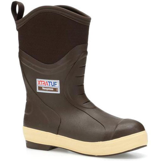 Xtratuf Men's 12" Elite Legacy Waterproof Insulated Rubber Work Boot - Copper - 22612 7 / Copper - Overlook Boots