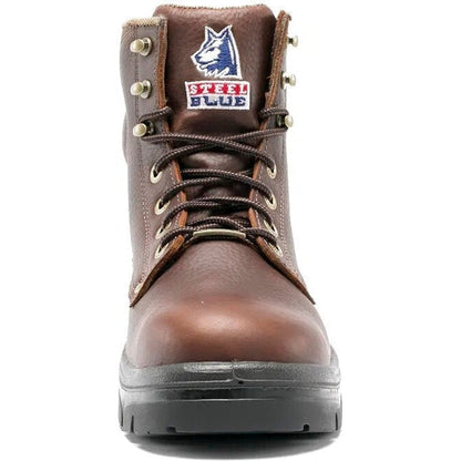 Steel Blue Men's Argyle 6" Waterproof Soft Toe Waterproof Work Boot - Oak - 810952 - Overlook Boots