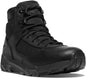 Danner Men's Sonic 6" Plain Toe Waterproof Side Zipper Tactical Duty Work Boot - Black - 24430 3 / Medium / Black - Overlook Boots