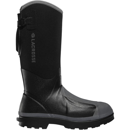 Lacrosse Men's Alpha Range 14" Composite Toe Metguard Waterproof Work Boot - Black - 248310 7 / Black - Overlook Boots