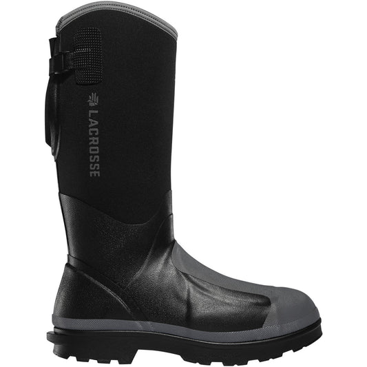 Lacrosse Men's Alpha Range 14" Composite Toe Metguard Waterproof Work Boot - Black - 248310 7 / Black - Overlook Boots