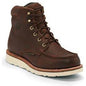 Chippewa Men's Edge Walker 6" Moc Toe Waterproof Lace Up Work Boot - 25341 8 / Medium / Brown - Overlook Boots