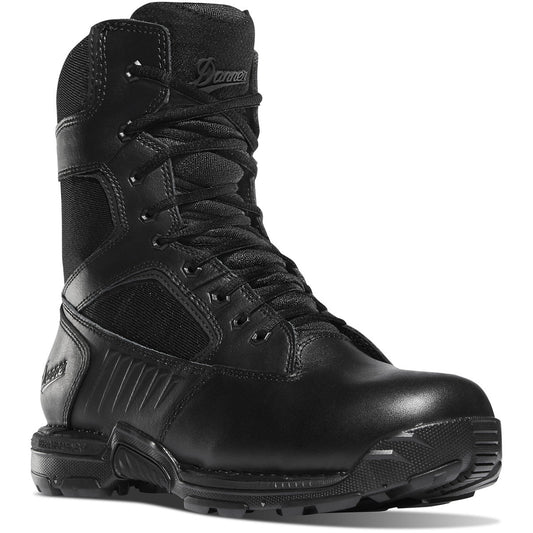 Danner Men's Striker Bolt 8" Side Zipper Waterproof Duty Boot - Black - 26634 7 / Medium / Black - Overlook Boots