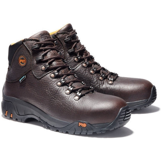 Timberland Pro Men's Titan Alloy Toe Waterproof Slip Resistant Work Boot -Brown- TB185520214 7 / Medium / Brown - Overlook Boots
