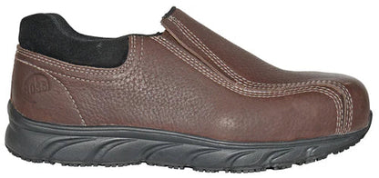 Hoss Men's Transfer Comp Toe Slip Resistant Work Shoe - Brown - 30204 - Overlook Boots