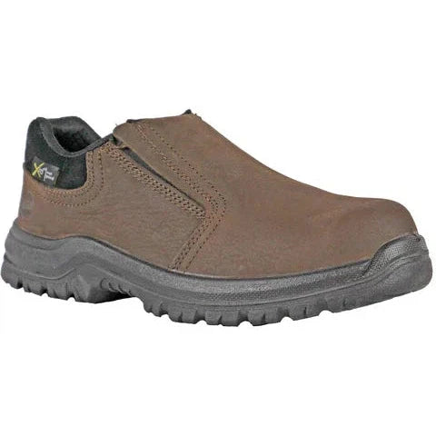 Hoss Men's Worker Composite Toe Met Guard Slip On Work Shoe - Brown 30402 4 / Medium / Brown - Overlook Boots
