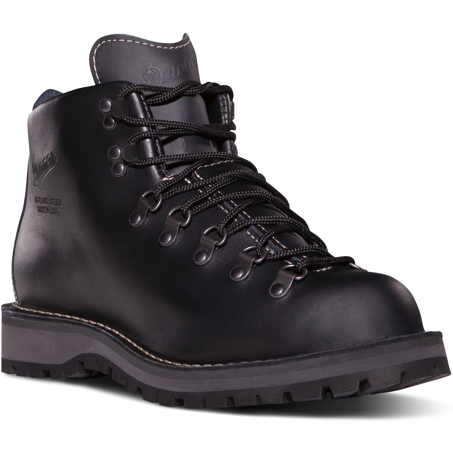 Danner Men's Mountain Light II 5" Waterproof USA Made Hiking Boot Black- 30860 6 / Wide / Black - Overlook Boots