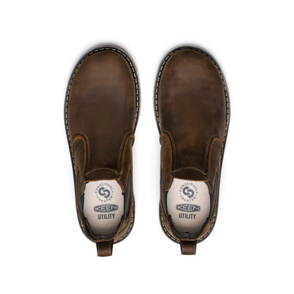 Keen Men's San Jose Aluminum Toe Pull On 90° Heel Boot- Brown- 1030647 - Overlook Boots