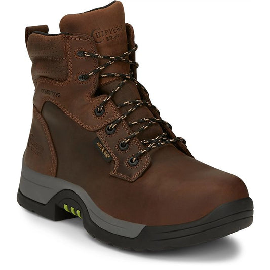 Chippewa Men's Fabricator 6" Composite Toe Waterproof Work Boot - Brown - 31001 8 / Medium / Brown - Overlook Boots