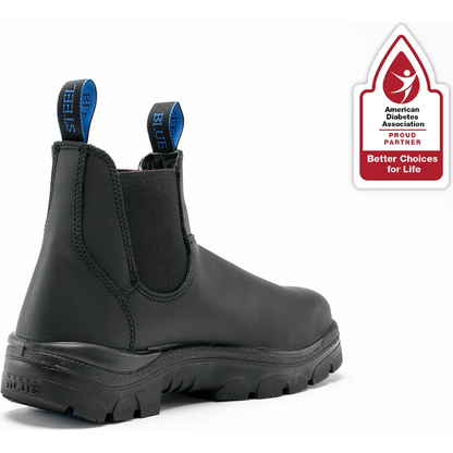 Steel Blue Men's Hobart 6" Steel Toe Waterproof Ankle Work Boot- Black- 812901 - Overlook Boots