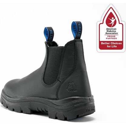 Steel Blue Men's Hobart 6" Steel Toe Waterproof Ankle Work Boot- Black- 812901 - Overlook Boots