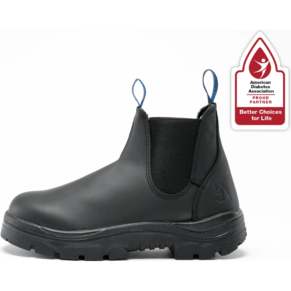 Steel Blue Men's Hobart 6" Steel Toe Waterproof Ankle Work Boot- Black- 812901 - Overlook Boots