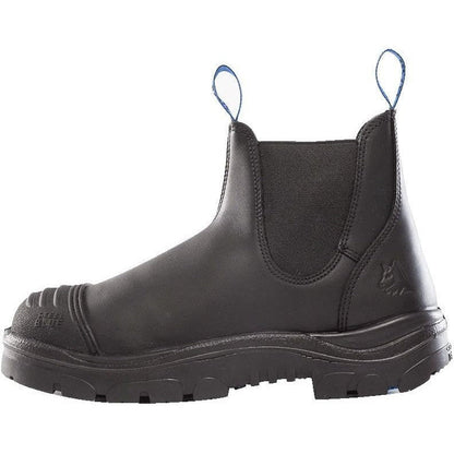 Steel Blue Men's Hobart Scuff Steel Toe Slip Resistant Work Boot -Black- 812967 - Overlook Boots